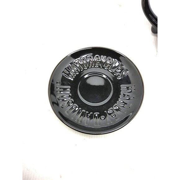 Harley-Davidson Core Porcelain Sculpted Hog Coffee Mug W/Saucer - Picture 5 of 6